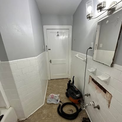 Bathroom finish work
